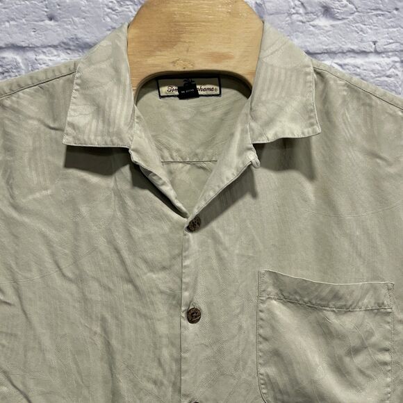 Tommy‎ Bahama Men Button Silk Short Sleeve Palm Tree Beach Hawaiian Size Medium - Picture 3 of 10